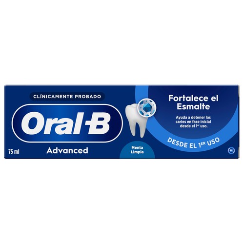 ORAL-B Advanced Pasta de dientes uso diario. reforzadora del esmalte sabor menta 75 ml.