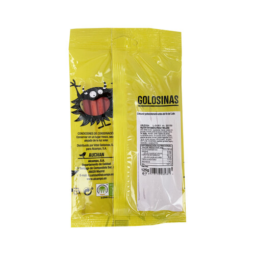 PRODUCTO ALCAMPO Regaliz sabor fresa y relleno PRODUCTO ALCAMPO 150 g.