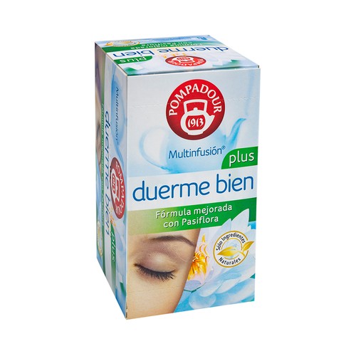 Multinfusión duerme bien (mezcla de plantas naturales) POMPADOUR 20 uds.