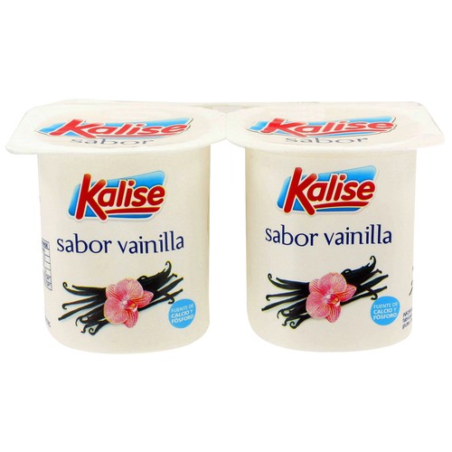 KALISE Yogur con sabor a vainilla 4 x 125 g.