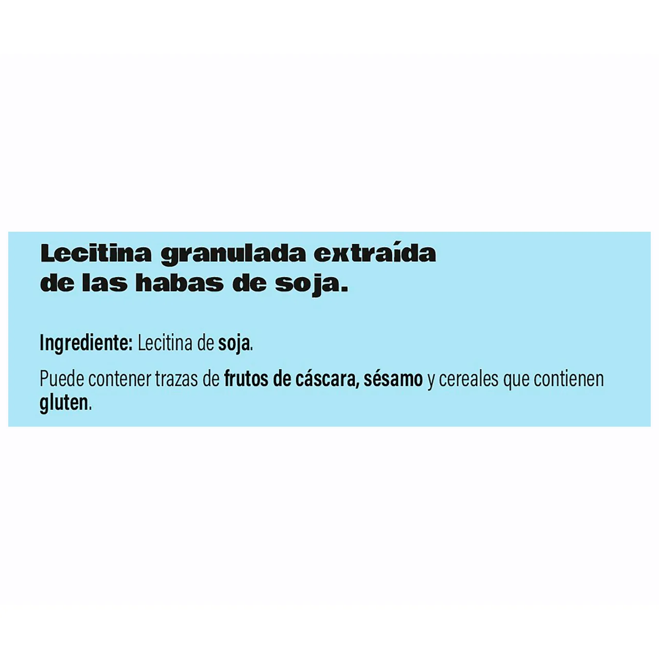 4 HECTÁREAS Lecitina granulada de soja 500 g.