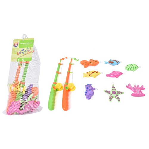 Juego de pesca 2 cañas y 8 peces. ONE TWO FUN