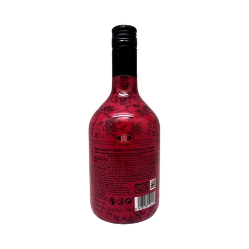 SARGENTO TEQUELA Licor de crema de cereza con tequila y agave botella 70 cl.