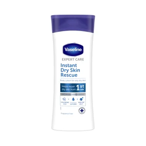 VASELINE Instant dry skin rescue Loción corporal ultra hidratante para pieles muy secas 400 ml.