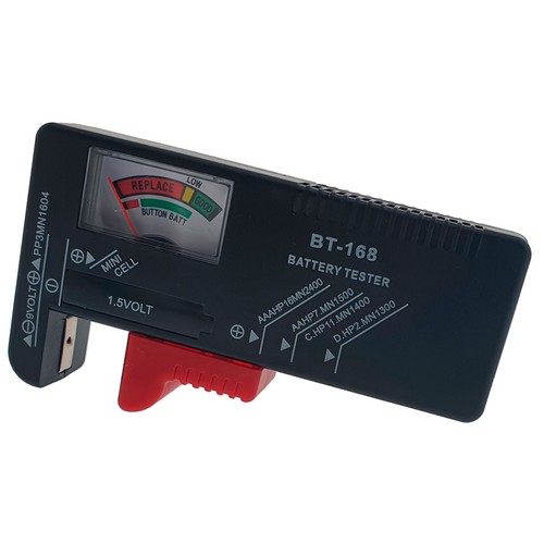 Comprobador carga pilas AA AAA botón y 9V. OSCA CONNECT