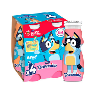 Imagen de DANONINO Petit líquido para beber, con sabor a fresa DANONINO de Danone 4 x 100 g.