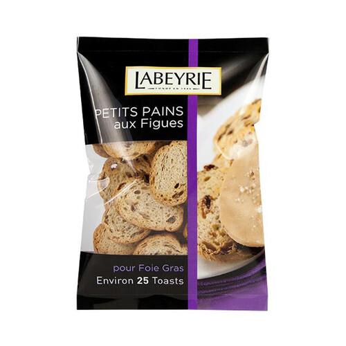 Alcampo LABEYRIE Mini tostadas de pan con higos especial foie LABEYRIE 25 uds