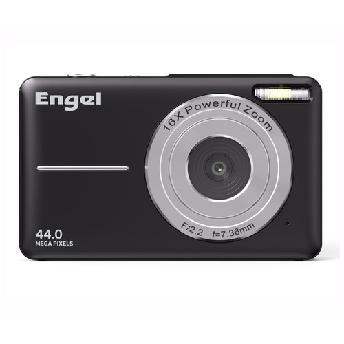 Cámara fotográfica compacta ENGEL EC2400B, full HD 1080p, tarjeta SD, color negro
