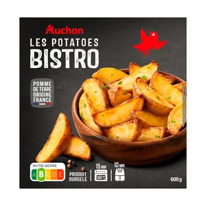 AUCHAN Patatas fritas gajo Bistro 600 g Producto Alcampo.