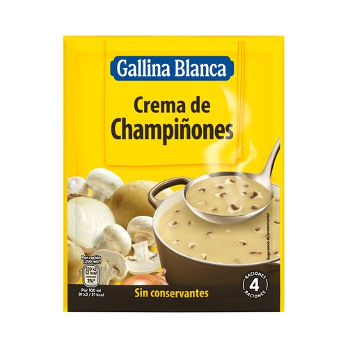 GALLINA BLANCA Crema de champiñónes 62 g.
