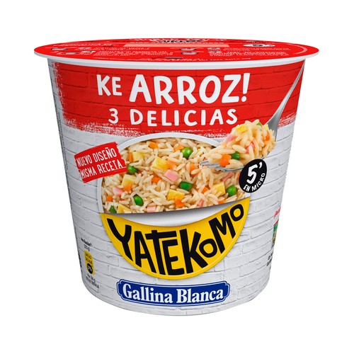 YATEKOMO Arroz 3 delicias 82 g.