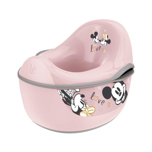 Orinal rosa con escalón para niños y bebés, contenedor de Bandeja extraíble, 4 en 1, diseño Minnie.