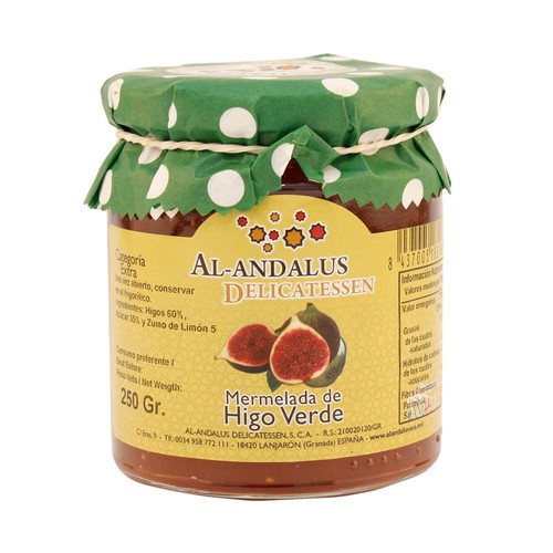 AL ANDALUS Mermelada higo verde 250 g.