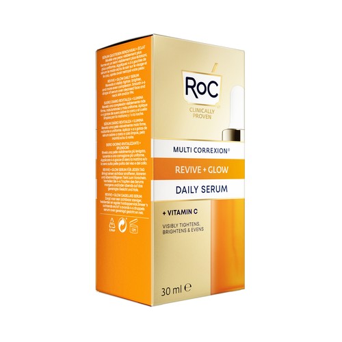ROC Sérum de día multicorrector, especial pieles cansadas RÓC Revive + glow 30 ml.
