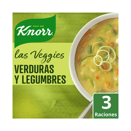 KNORR Sopa deshidratada de verduras y legumbres KNORR 68g.