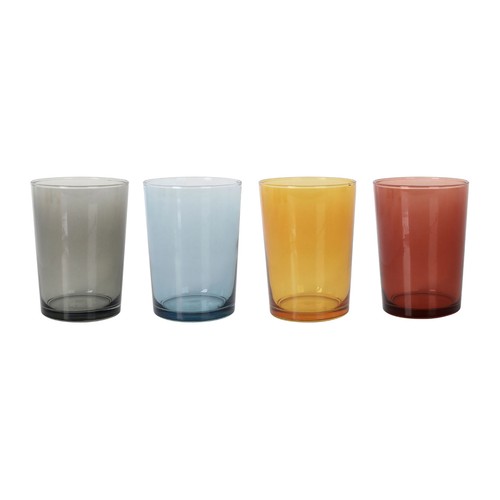 Vaso vidrio sidra 520cc colores lav. SOLER