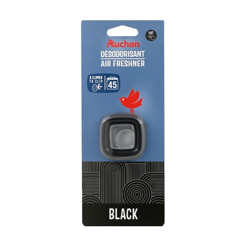 Ambientador para el coche membrana black, AUCHAN.