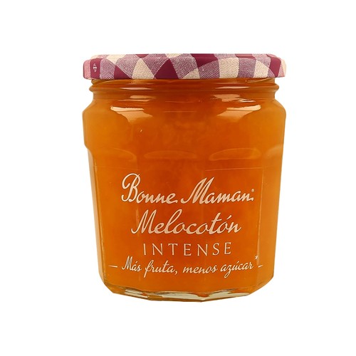 BONNE MAMAN Confitura de melocotón reducida en azúcares 335 g.