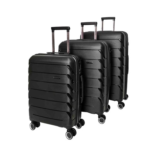 Trolley AIRPORT ALCAMPO Smart Trip 75Cm 8R Polipropileno Negro