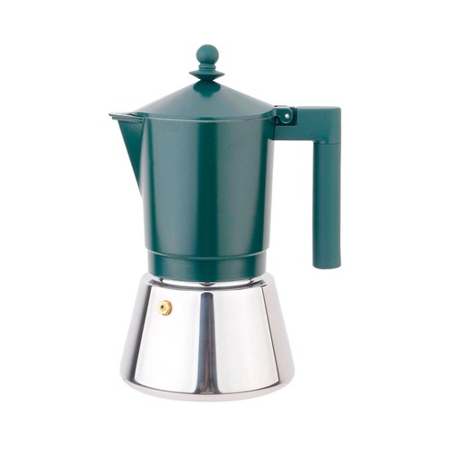 Cafetera para 9 tazas, de aluminio y acero inoxidable, apta para inducción, ACTUEL