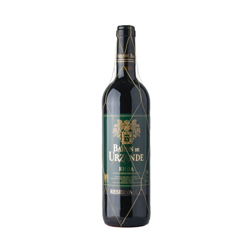 BARON DE URZANDE  Vino tinto reserva con D.O. Ca. Rioja botella de 75 cl.