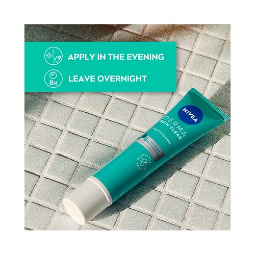 NIVEA Derma skin clean Peeling exfoliante de noche para pieles propensas a imperfecciones  40 ml.