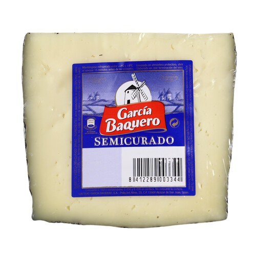 GARCÍA BAQUERO Queso semicurado de vaca, cabra y oveja GARCíA BAQUERO, 405 g.