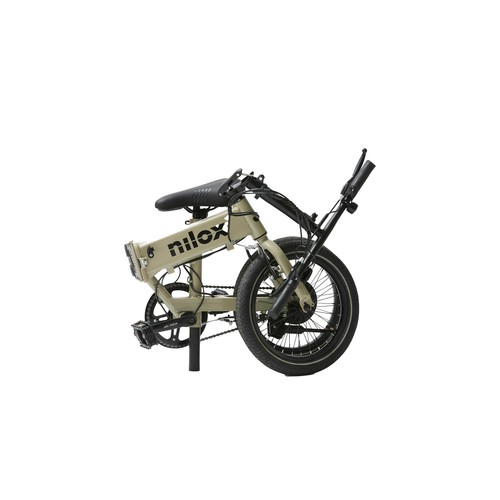 Bicicleta eléctrica plegable NILOX J2 Arena, 250W, ruedas 16", autonomía 30Km.