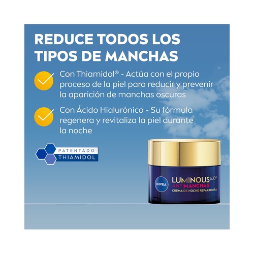 NIVEA Cellular luminous 630 Crema de noche reparadora y antimanchas 50 ml.