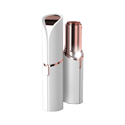 Depiladora facial PRECIOSA, baño de oro 18k, luz incorporada, práctico y discreto.
