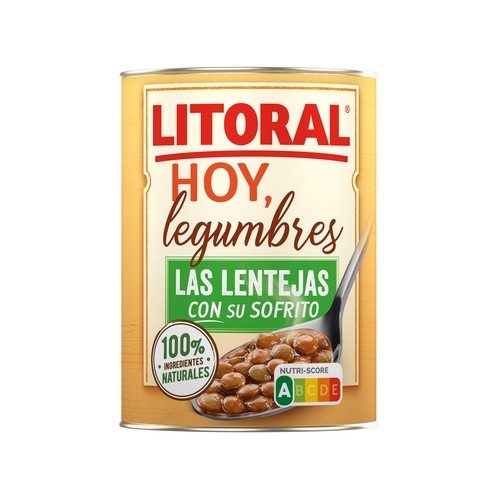 LITORAL Lentejas de la Abuela cocinadas 435 g.
