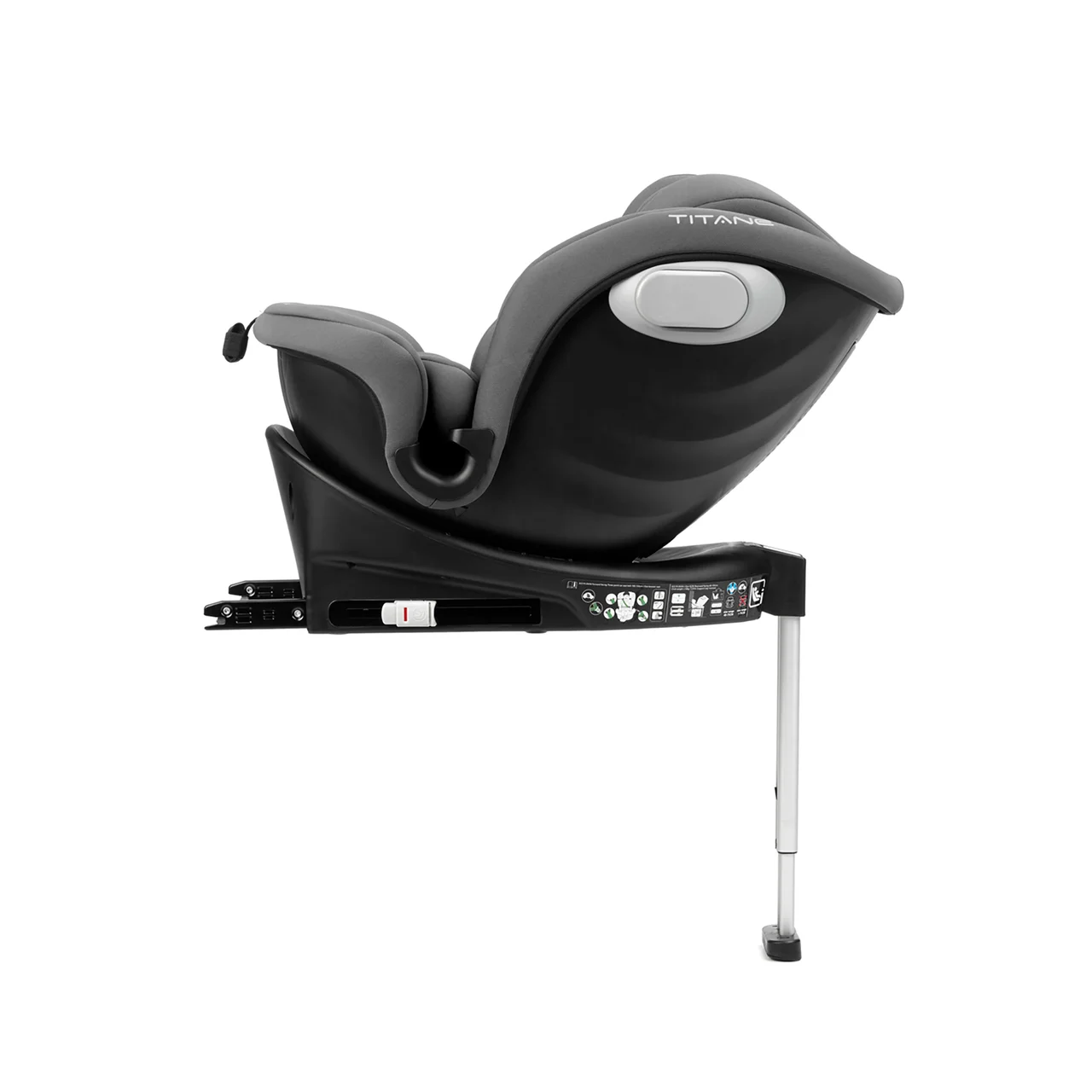 Silla de auto JANE Titane, i-Size (40-150cm), color negro.