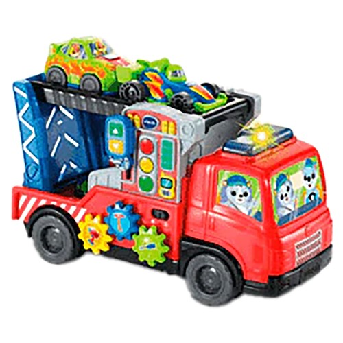 Tráiler portacoches carga y descarga. VTECH