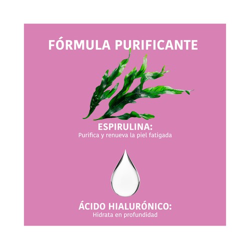 IROHA NATURE Post workout Mascarilla facial purificante con spirulina y ácido Hialurónico.