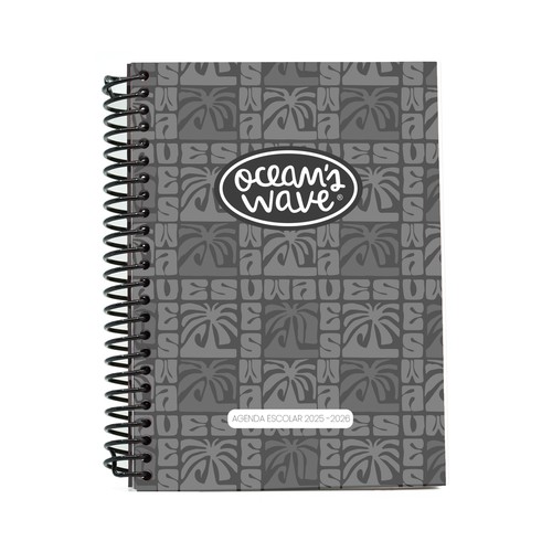 Agenda escolar 25/26, tamaño A6, surtido de colores, OCEAN"S WAVE.