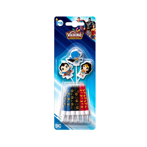 VAHINÉ Velas dc comics superhéroes 15 uds