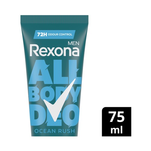 REXONA Men ocean rush Desodorante en crema para hombre, para todo el cuerpo 75 ml.