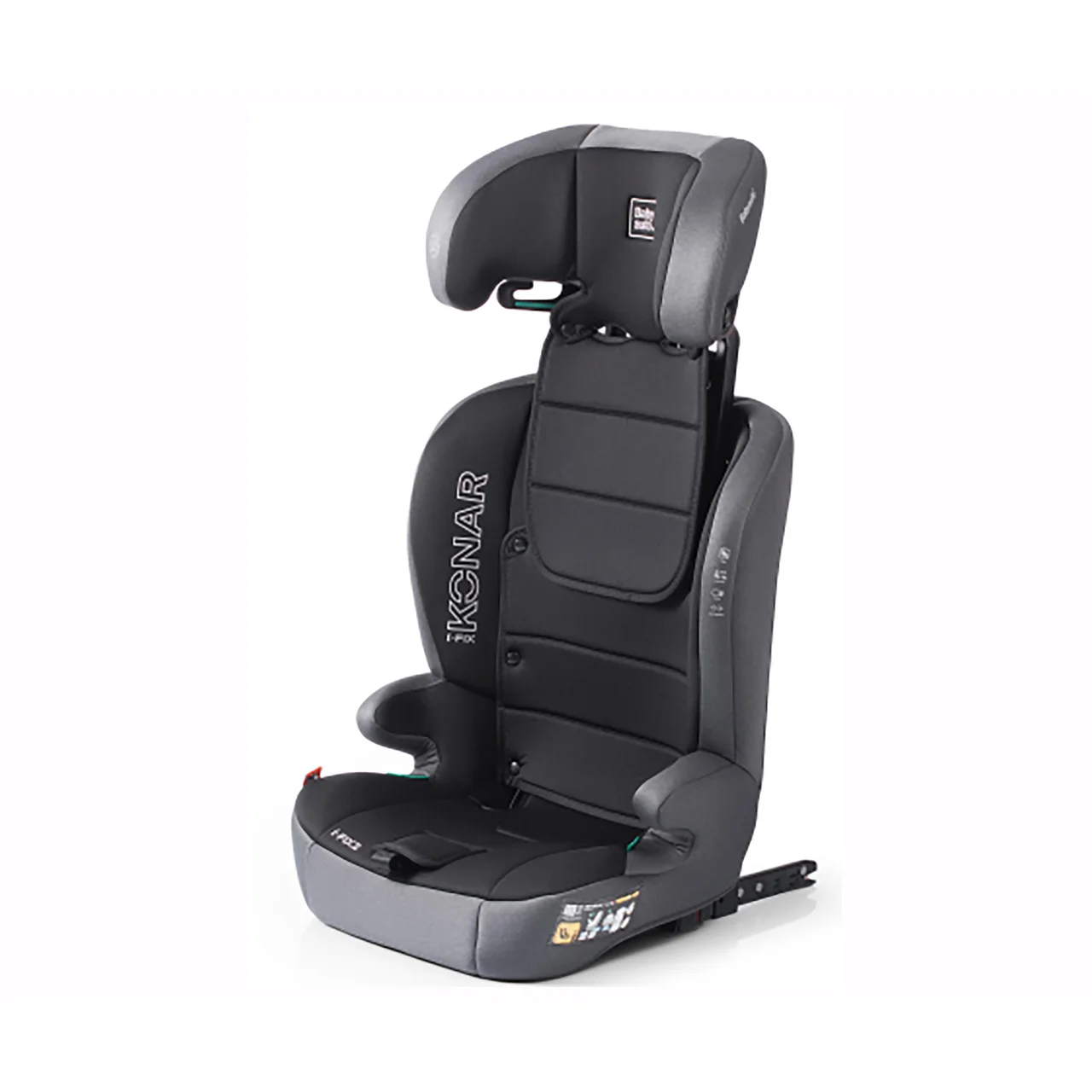 Silla de auto Konar, i-Size 76-150 cm, isofix, color negro
