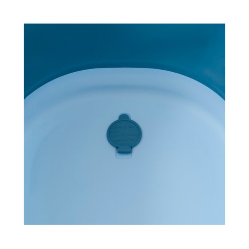 Bañera plegable con taza para enjuague, color azul, INTERBABY.