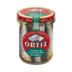 ORTIZ Sardinas en aceite de oliva ecológico 140 g.