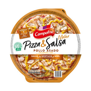 Imagen de CAMPOFRÍO Pizza de pollo asado con salsa de mostaza y miel CAMPOFRÍO 355 g.