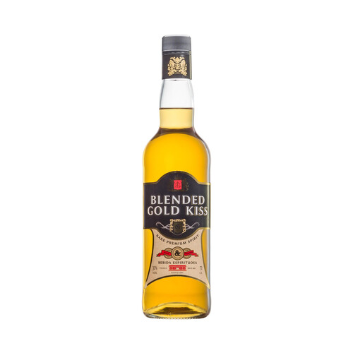 GOLD KISS Bebida espirituosa de whisky botella 70 cl.