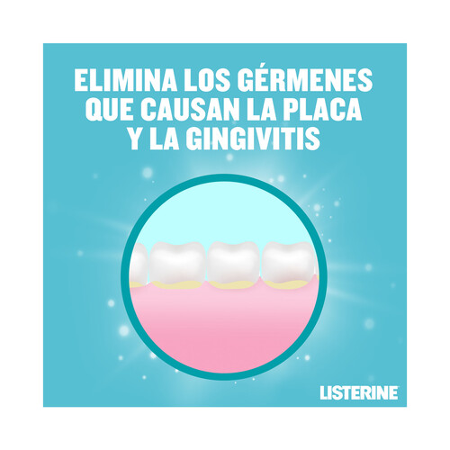 LISTERINE Enjuage bucal de uso diario sin alcohol, con sabor suave a mentol LISTERINE 1 l.