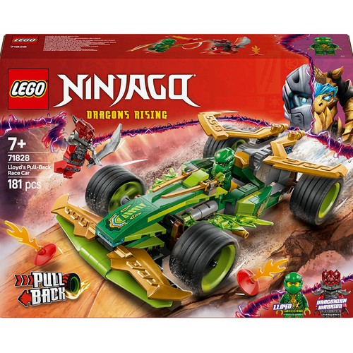 LEGO Ninjago Coche de Carreras con Motor de Carga Manual de Lloyd 71828, 181 piezas, +7 años.