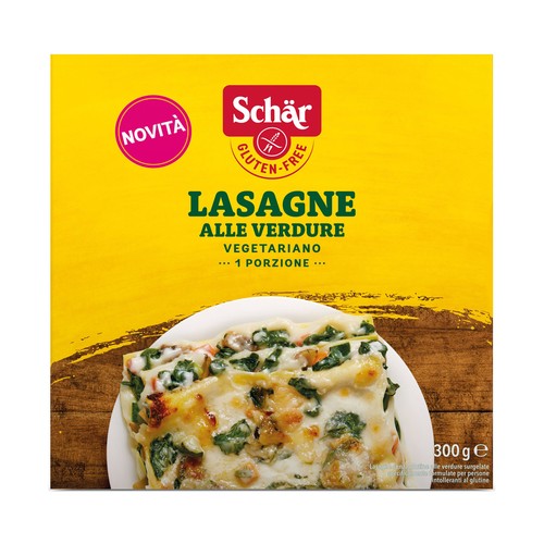 SCHÄR Lasaña de verduras sin gluten 300 g.