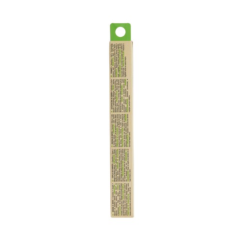 PRODUCTO ALCAMPO Cepillo de dientes con mango de bambú natural y cabezal con filamentos suaves.