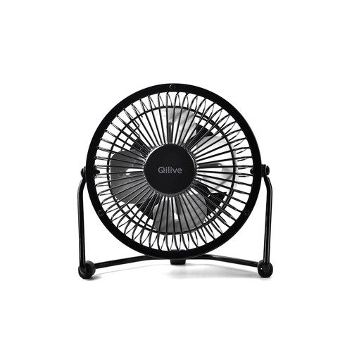 Mini ventilador de escritorio QILIVE Q.6999, diámetro 10cm, alimentación Usb.