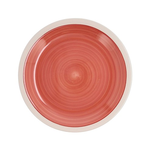 Plato llano loza de 27 cm, carmesi Calypso. QUID