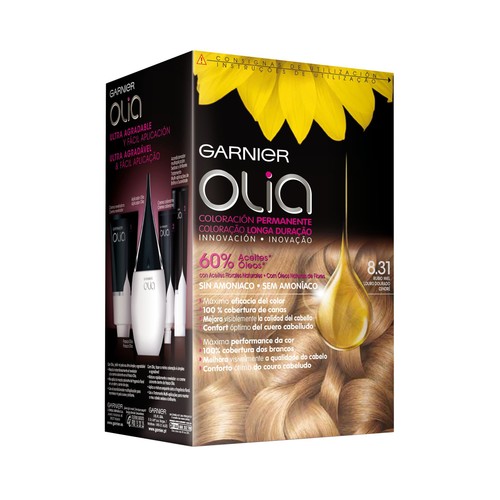 GARNIER Olia Tinte de pelo permanente color rubio miel 8.31.