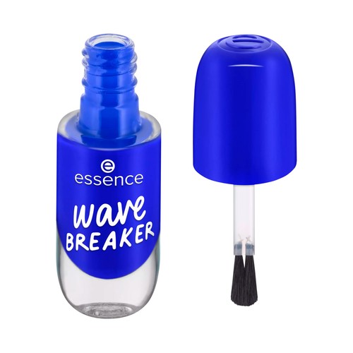ESSENCE tono 75 wave breaker (azul eléctrico brillante) Esmalte de uñas secado rápido.